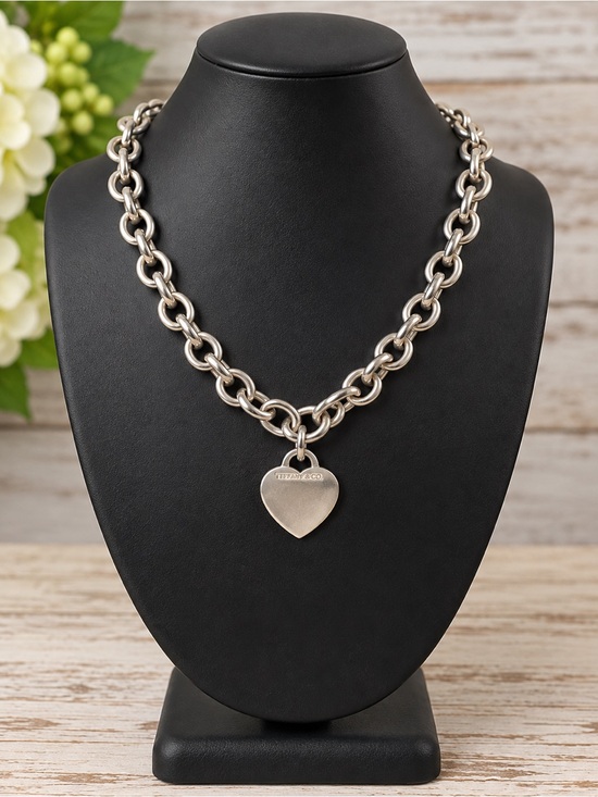 Tiffany & Co. Jewelry - Tiffany & Co. Heart Tag Toggle Necklace 16” Sterling Silver 925